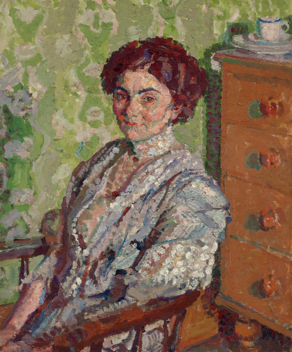 harold gilman 1876 1919 portrait of mrs bevan oil on canvas24 x 20 in · Christie's · 2025-10-22 Harold Gilman comparable auction result: harold gilman 1876 1919 portrait of mrs bevan oil on canvas24 x 20 in