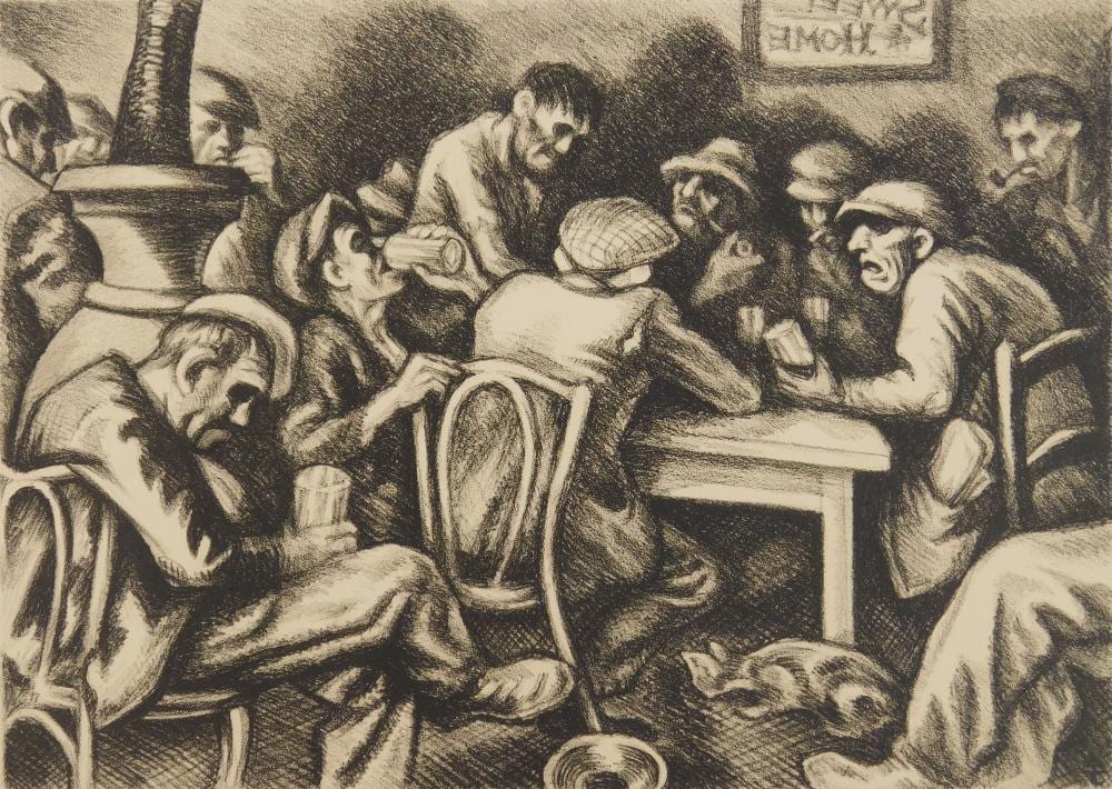 Eli Jacobi comparable auction result: eli jacobi american 1898 1984 lithograph
