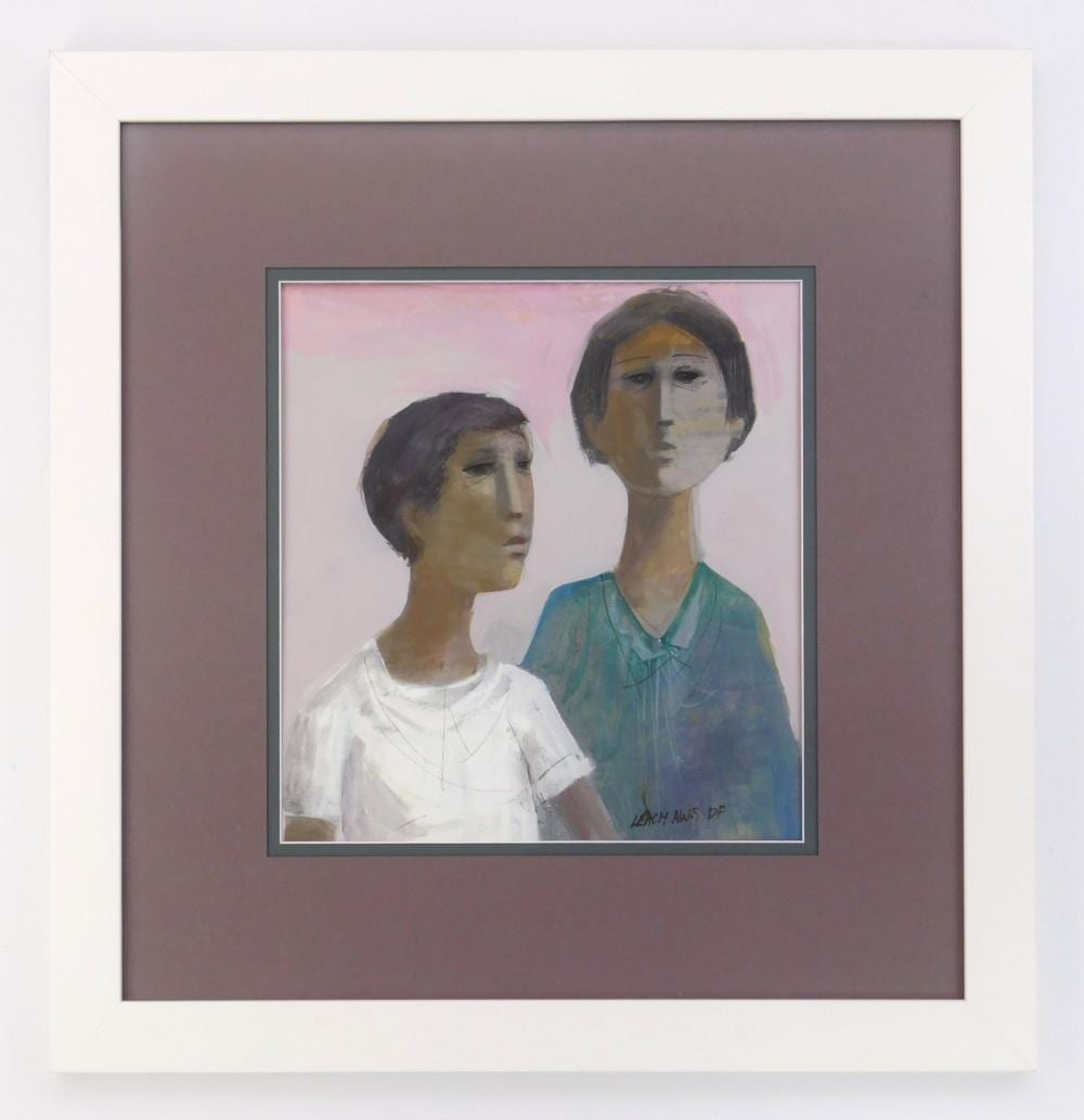 Frederick Leach comparable auction result: fred leach american 1924 2006 acrylic