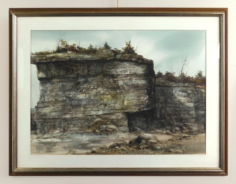 Frederick Leach comparable auction result: fred leach american 1924 2006 watercolor