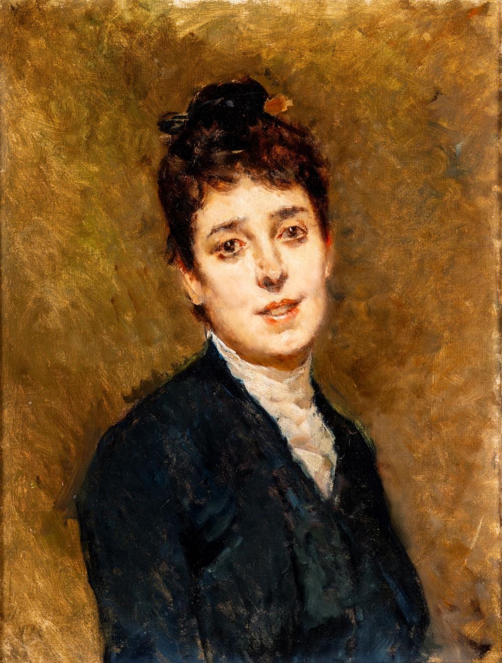 Uberto Dell'Orto comparable auction result: uberto dell orto milano 1848 1895 female portrait