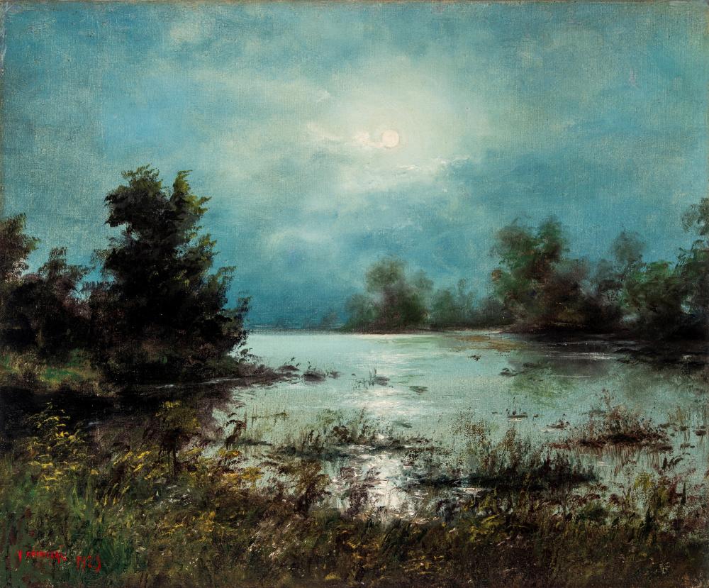 Giovanni Cavalleri comparable auction result: giovanni cavalleri sabbio bergamasco 1858 bergamo 1934 night 1925