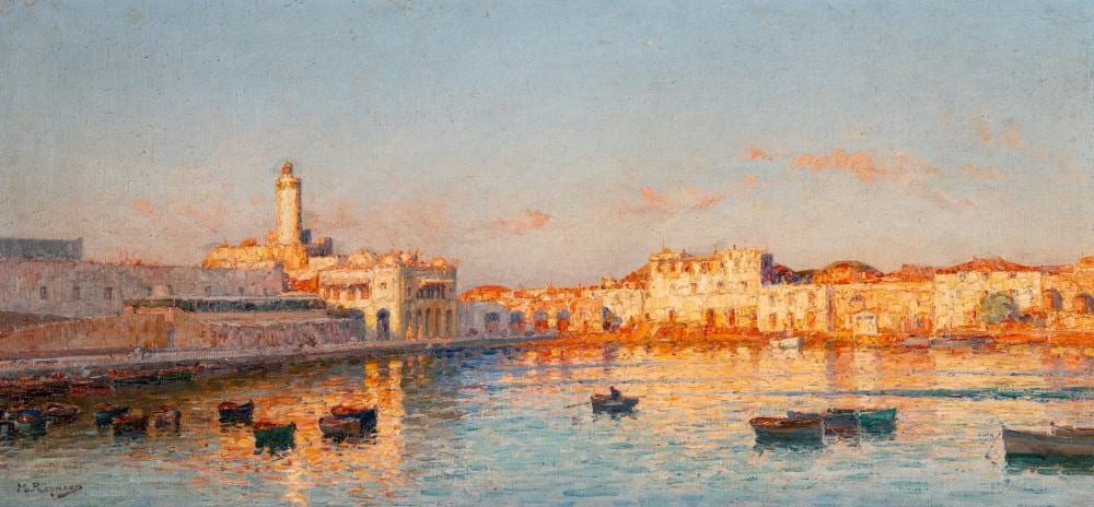 Marius Reynaud comparable auction result: marius reynaud marsiglia 1860 algeri 1935 port of algiers