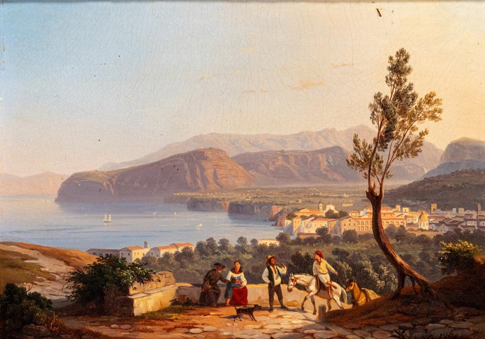 Carl Wilhelm Götzloff comparable auction result: carl wilhelm g tzloff dresda 1799 napoli 1866 view of sorrento