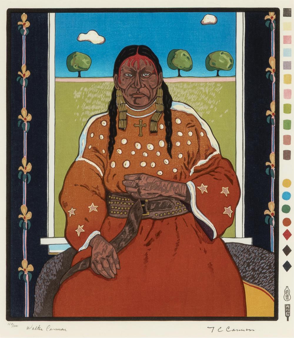 t c cannon woman at the window 1978 · Santa Fe Art Auction · 2025-11-07 T. C. Cannon comparable auction result: t c cannon woman at the window 1978
