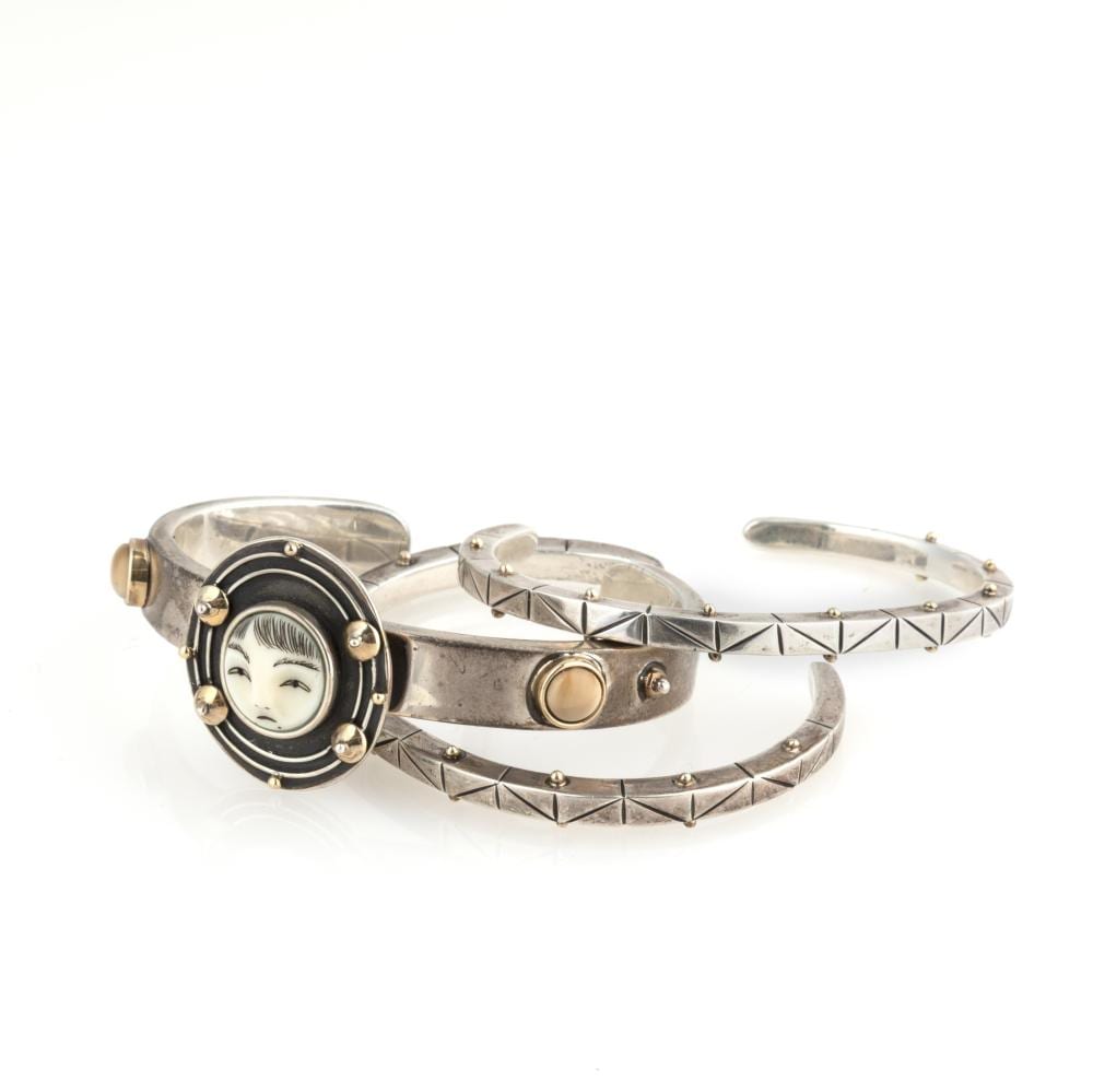denise wallace set of three cuff bracelets 1996 · Santa Fe Art Auction · 2025-11-07 Denise Wallace comparable auction result: denise wallace set of three cuff bracelets 1996
