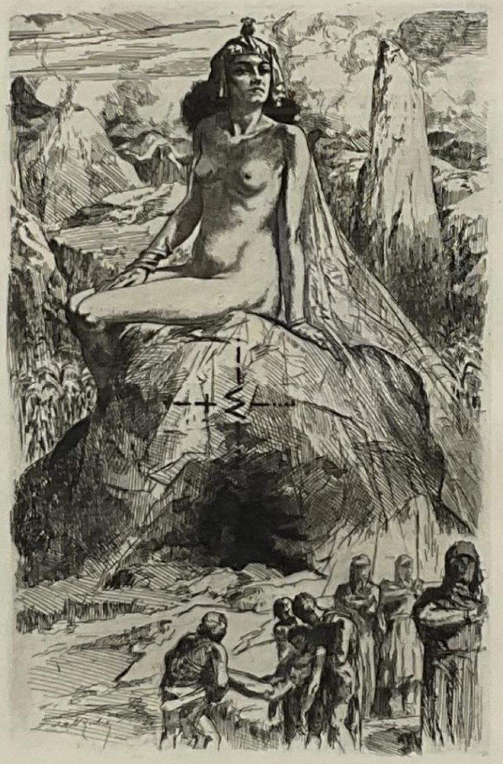 Almery Lobel-Riche comparable auction result: almery lobel riche etching print on paper