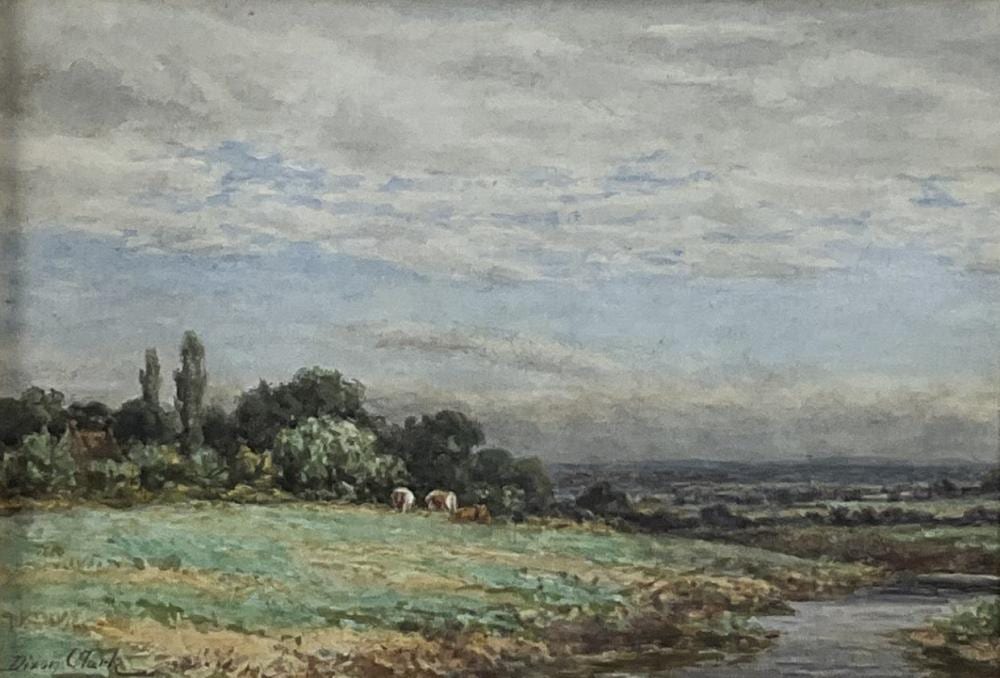Joseph Dixon Clark comparable auction result: joseph dixon clark watercolor on paper