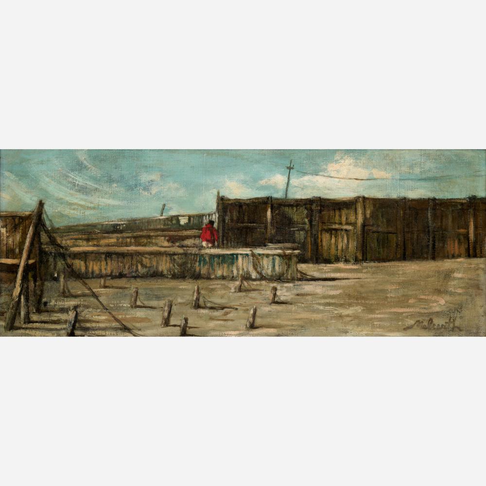 Edward Melcarth comparable auction result: edward melcarth picklight oil on canvas