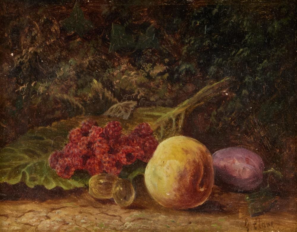 George Clare comparable auction result: george clare 1830 1900 still life of fruit