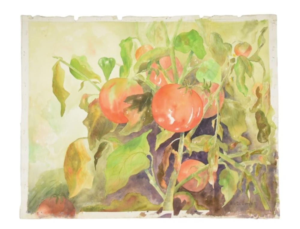 Edith Grace Coombs comparable auction result: edith grace coombs signed watercolor painting