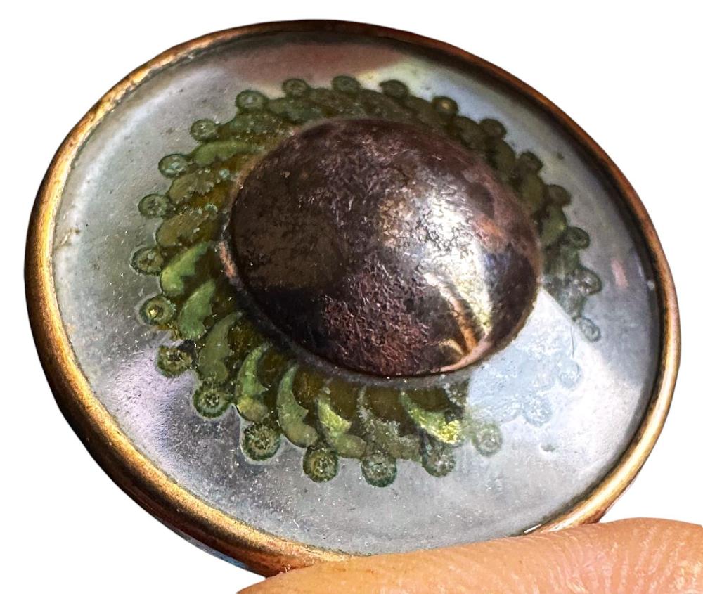 A very RARE division one under glass button sold by Lion and Unicorn, lot 799 — auction record photograph