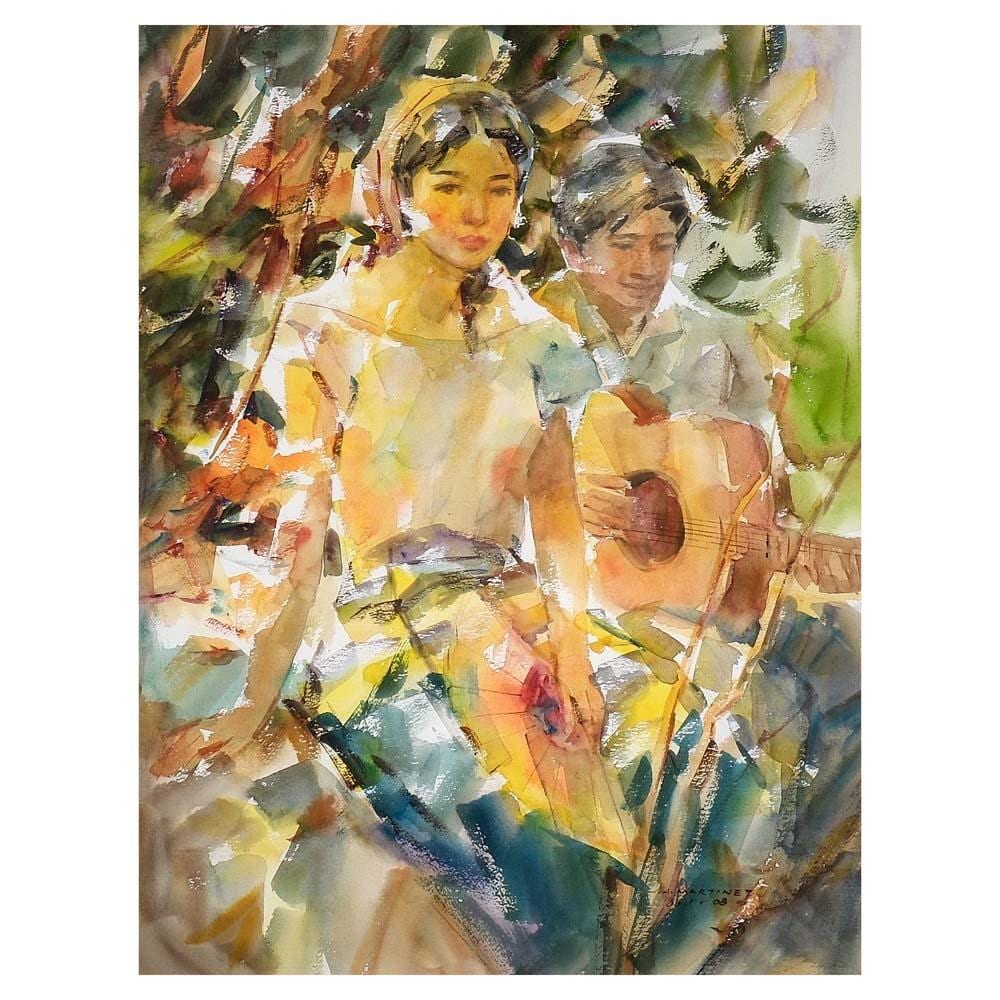 jun martinez b 1962 · Leon Gallery · 2025-10-25 Jun Martinez comparable auction result: jun martinez b 1962