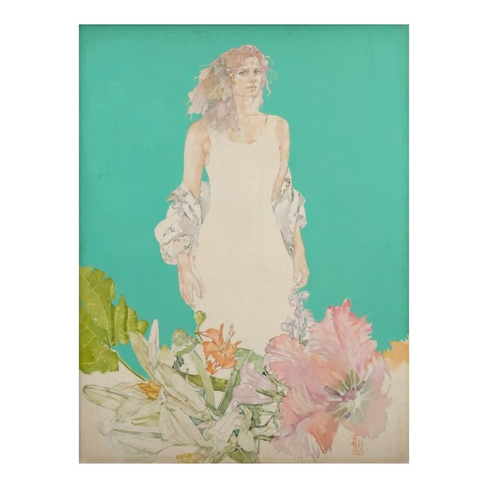 isabel diaz b 1943 · Leon Gallery · 2025-10-25 Isabel Diaz comparable auction result: isabel diaz b 1943