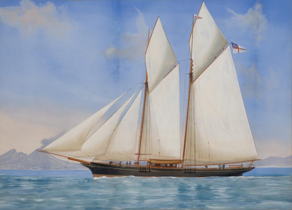 luigi roberto italian 1845 1910 the royal yacht squadron s schooner zara off naples · Charles Miller Ltd · 2025-11-11 Luigi Roberto comparable auction result: luigi roberto italian 1845 1910 the royal yacht squadron s schooner zara off naples