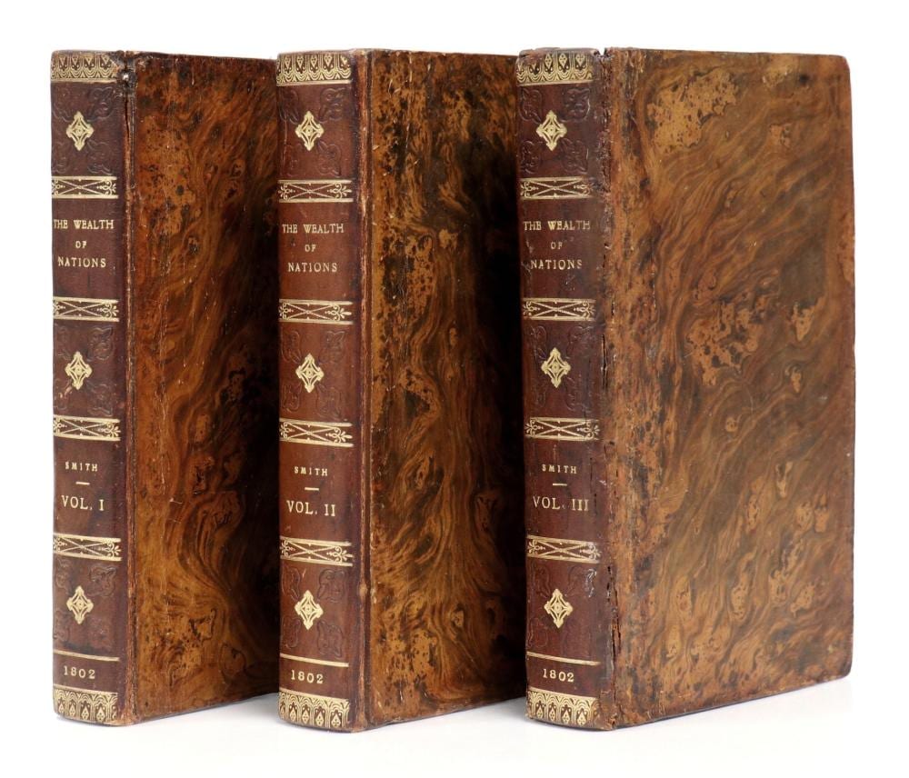 adam smith wealth of nations 1802 · Addison & Sarova Auctioneers · 2025-11-01 Adam Smith comparable auction result: adam smith wealth of nations 1802