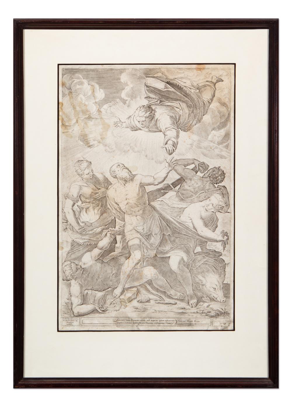 Agostino Carracci comparable auction result: agostino carracci italy italian 1557 1602 the temptation of saint anthony after tintoretto