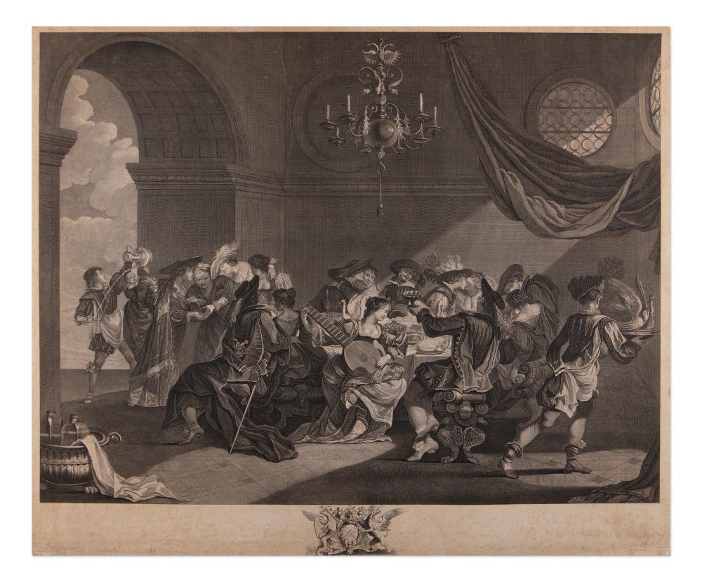 Louis Simon Lempereur comparable auction result: louis simon lempereur france french 1728 1807 le festin espagnol according to palamedes