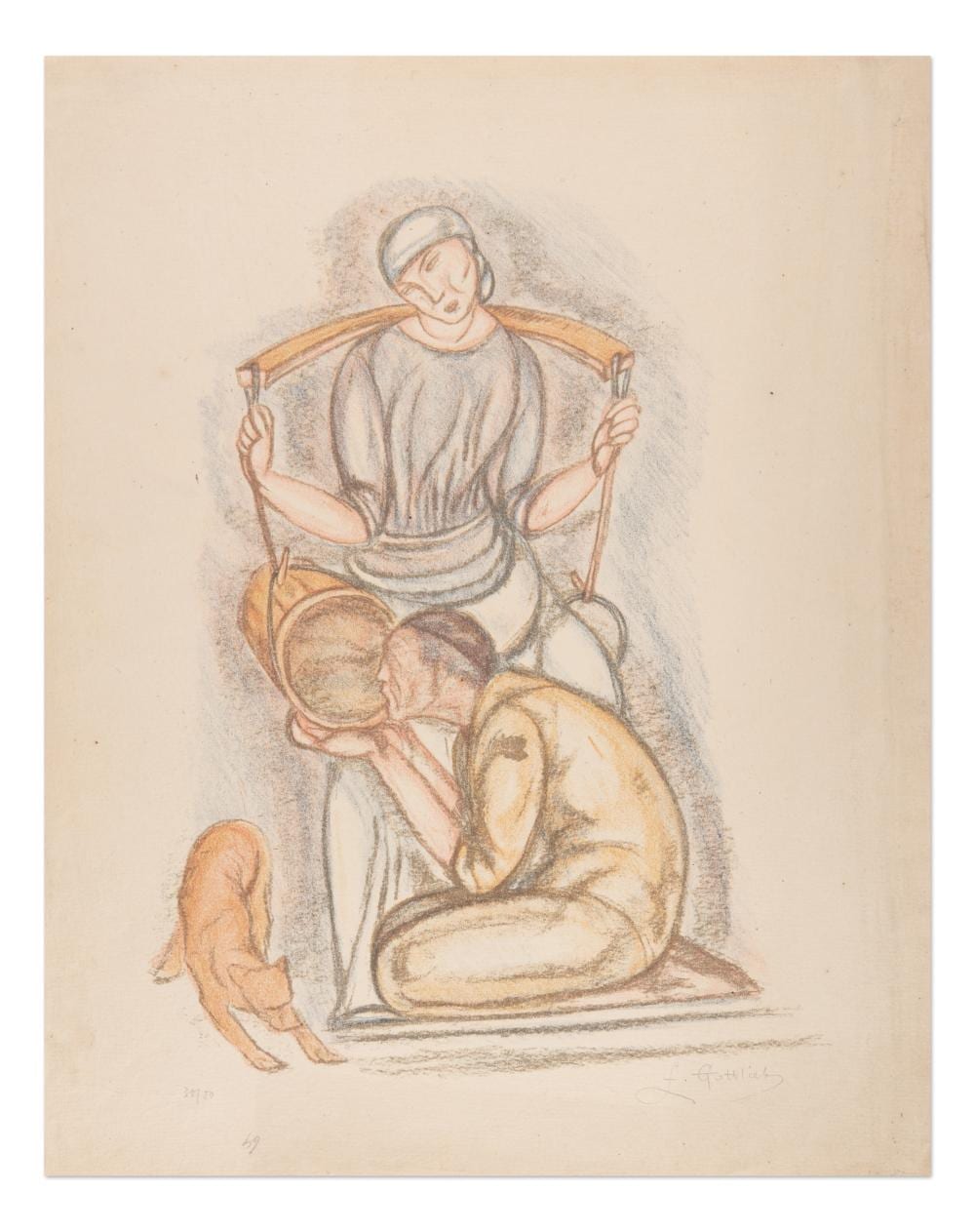 leopold gottlieb poland polish 1879 1933 mercy · Einszwei Gallery · 2025-11-18 Leopold Gottlieb comparable auction result: leopold gottlieb poland polish 1879 1933 mercy
