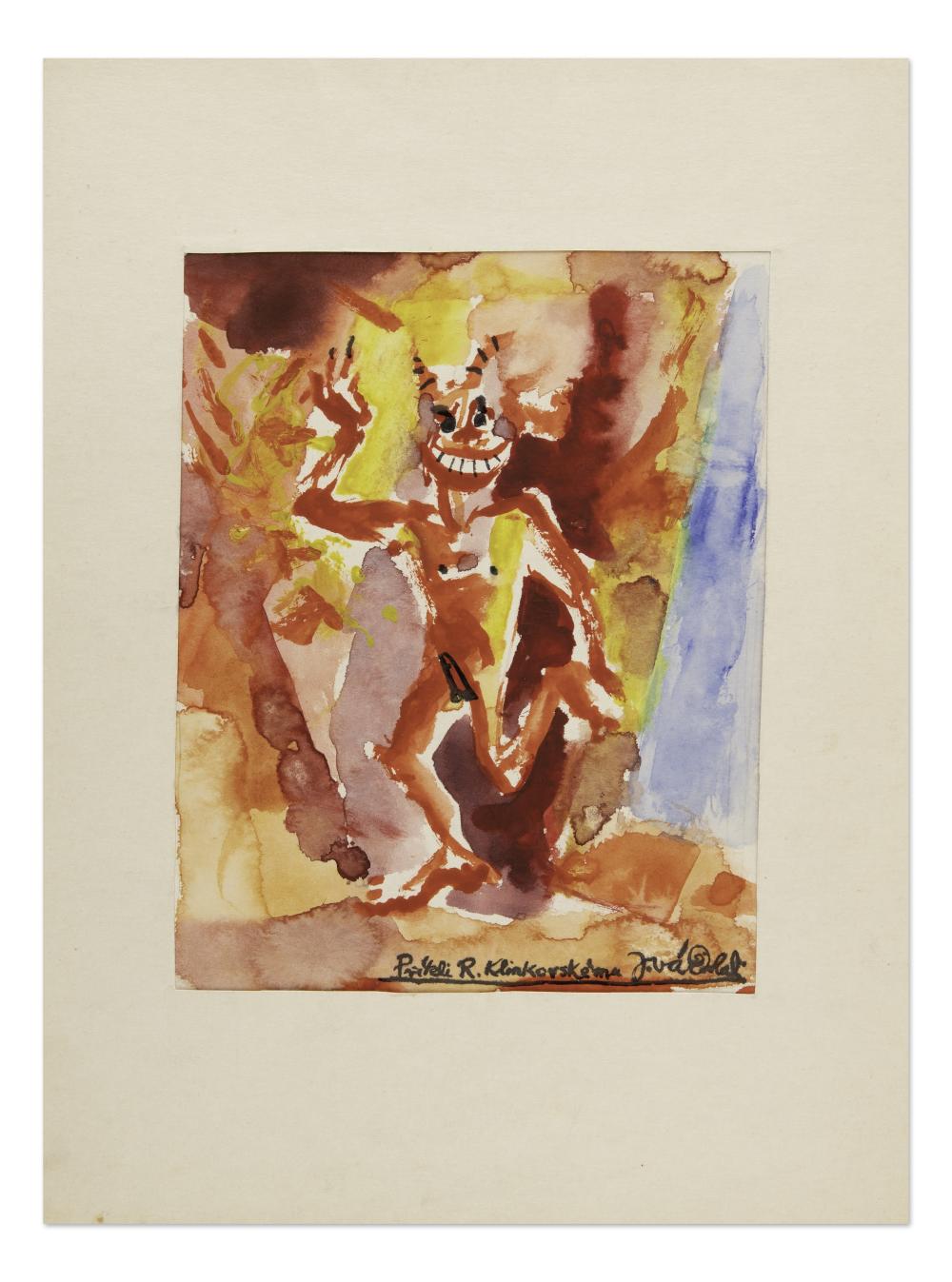 Josef Váchal comparable auction result: josef v chal czech bohemian 1884 1969 devil