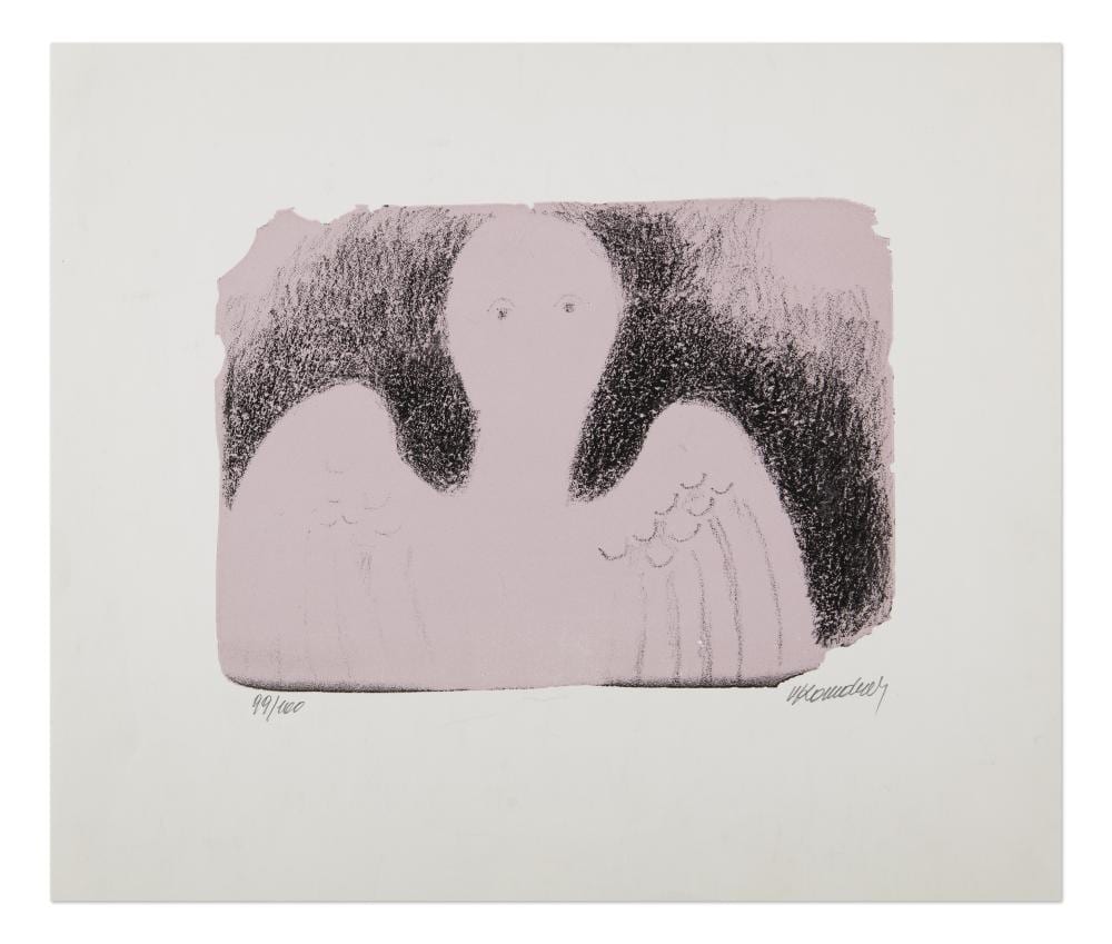 vladim r kom rek czech bohemian 1928 2002 angel · Einszwei Gallery · 2025-11-18 Vladimír Komárek comparable auction result: vladim r kom rek czech bohemian 1928 2002 angel