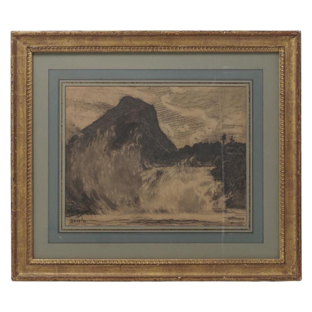 Walter Griffin comparable auction result: walter griffin american 1861 1935 norway charcoal on paper