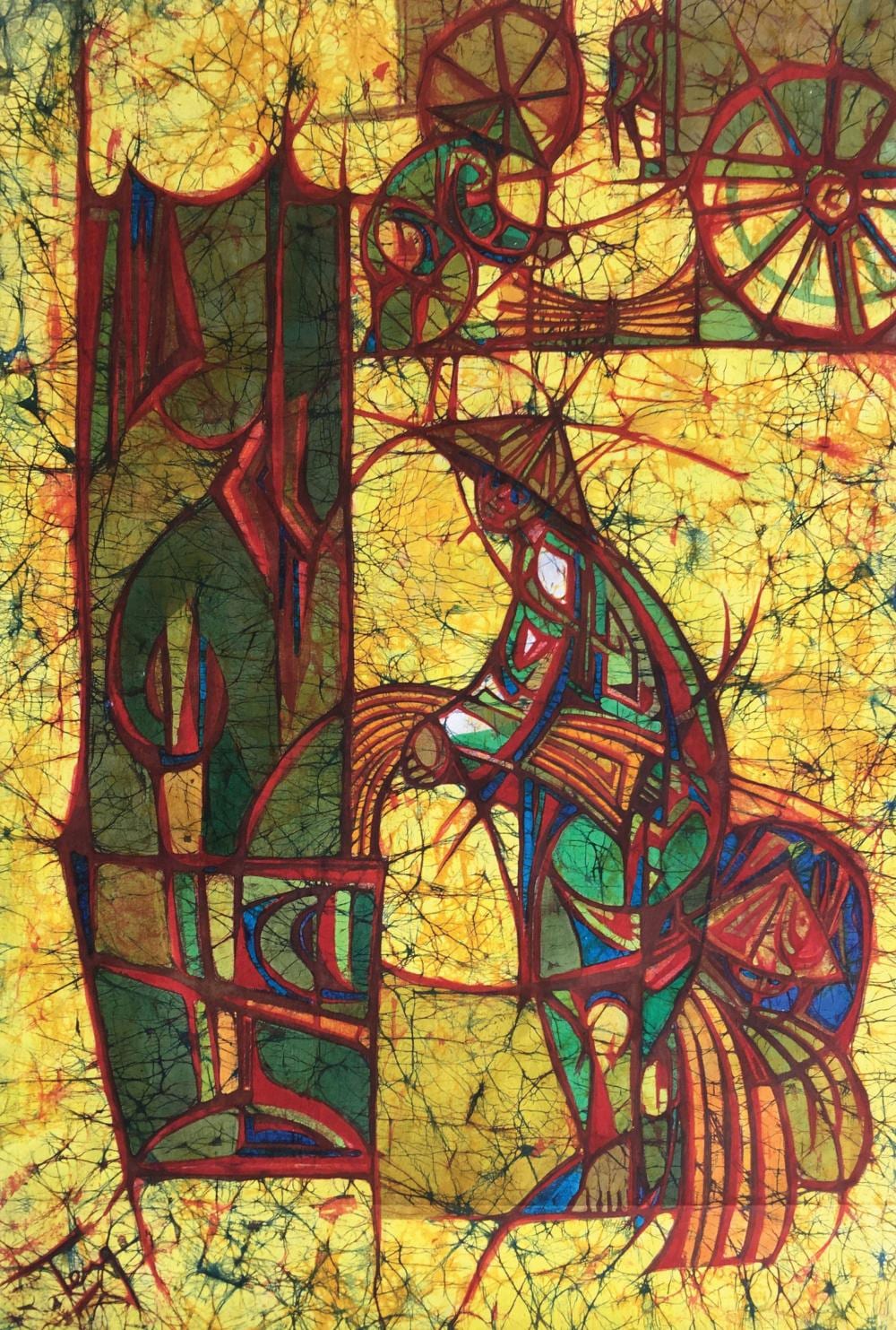 Thean Teng Chuah comparable auction result: chuah thean teng dato threshing rice 1980 s