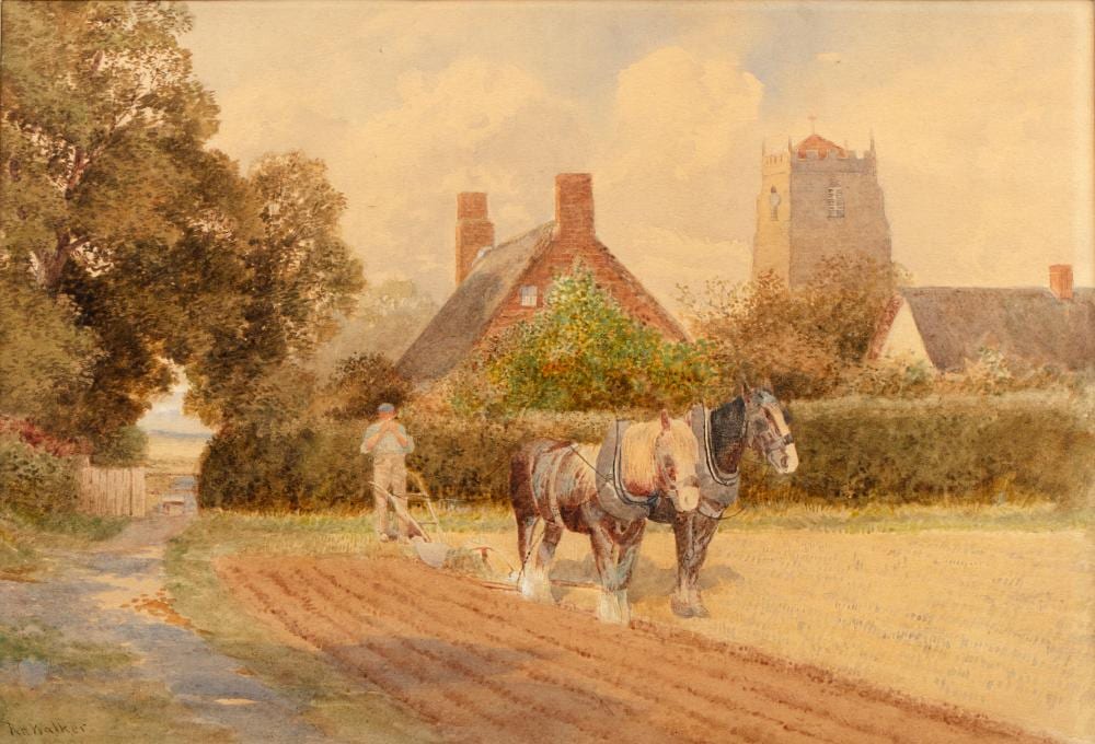 robert hollands walker 1882 1922 little budworth signed watercolour 22 x 33cm · Mallams · 2025-10-22 Robert Hollands Walker comparable auction result: robert hollands walker 1882 1922 little budworth signed watercolour 22 x 33cm