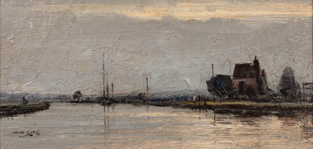 William Page Atkinson Wells comparable auction result: william page atkinson wells 1872 1923 river landscape signed oil on canvas laid to board 16 5 x 33 5cm provenance with the fine art society