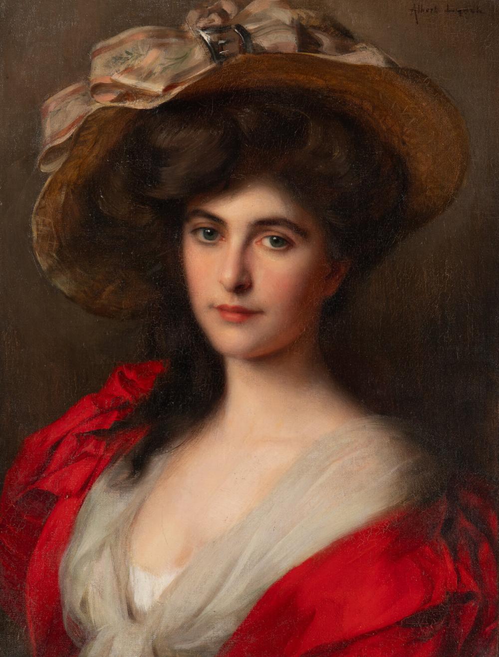 albert lynch peruvian 1851 1912 portrait of a lady in a red dress bust length · Freeman’s · 2025-11-04 Albert Lynch comparable auction result: albert lynch peruvian 1851 1912 portrait of a lady in a red dress bust length