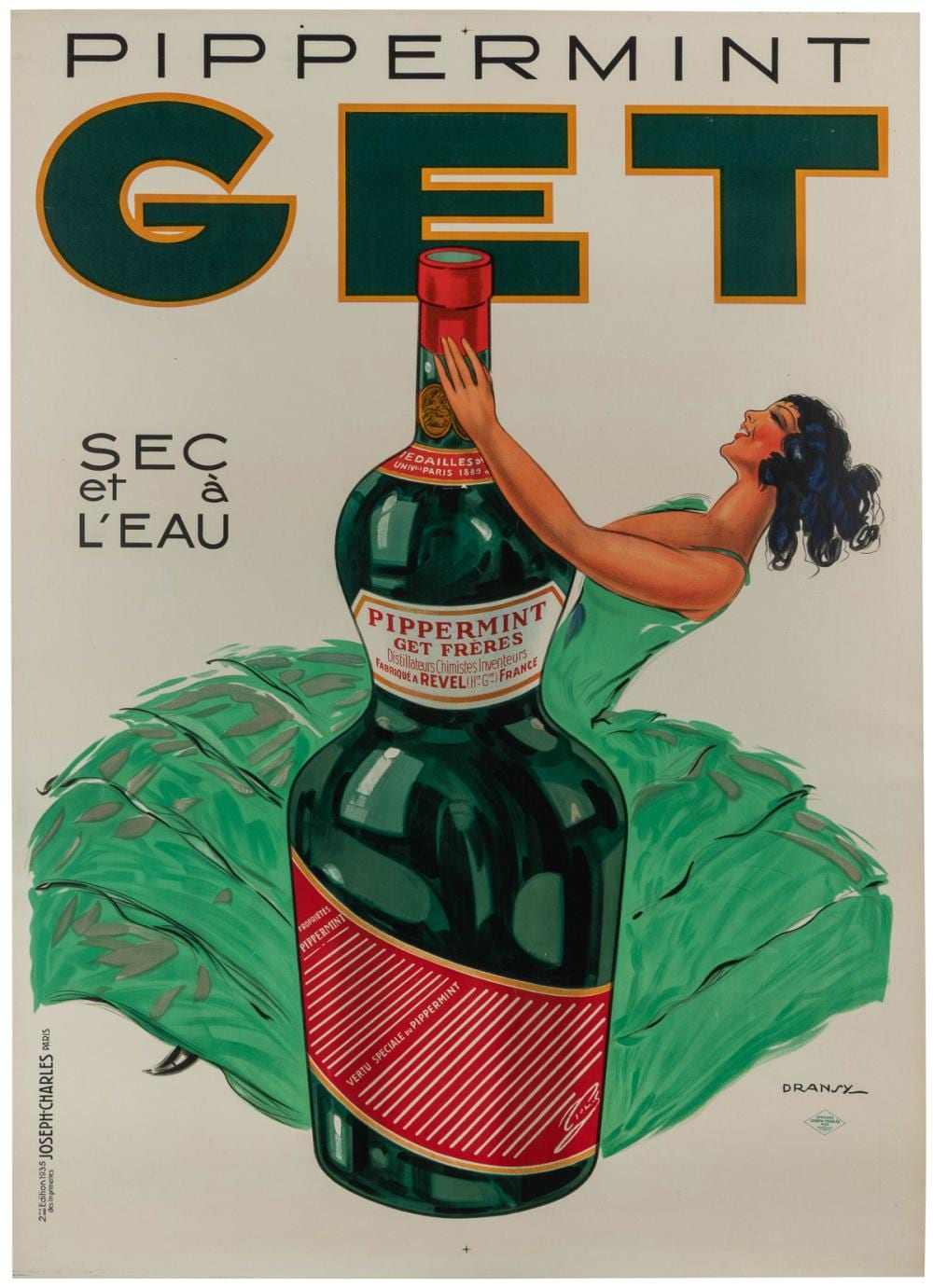 Dransy comparable auction result: dransy jules isnard 1883 1945 pippermint get 1935 par