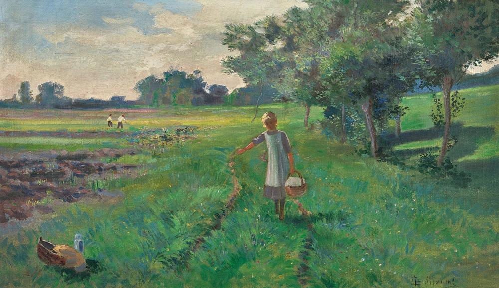 Paul Gavarni comparable auction result: guillaume louis constant feldlandschaft mit bauernm dchen
