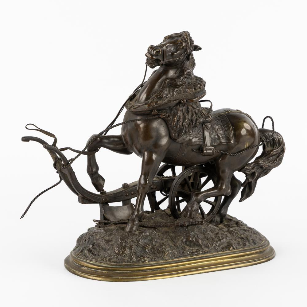 th odore gechter 1796 1844 horse and plow patinated bronze · Flanders Auctions · 2025-11-04 Théodore Gechter comparable auction result: th odore gechter 1796 1844 horse and plow patinated bronze