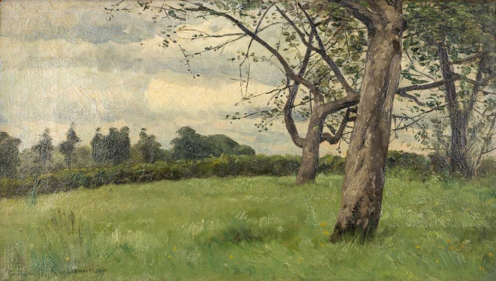 Frans van Leemputten comparable auction result: frans van leemputten 1850 1914 verger a ganshoren oil on canvas 1879