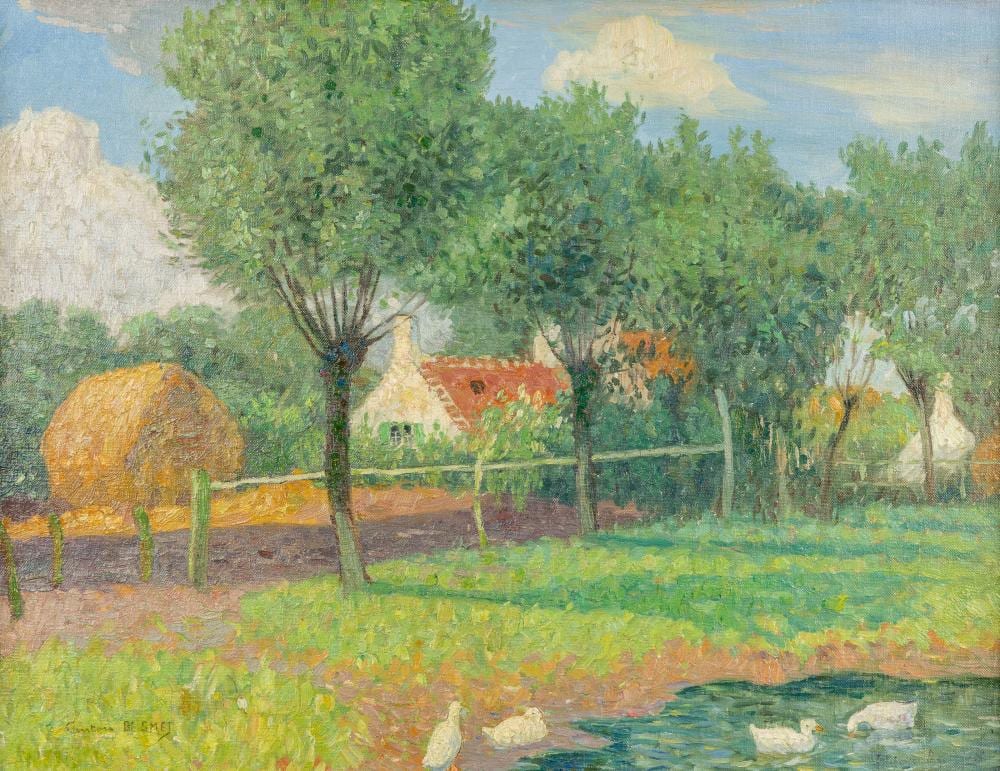 Gustave de Smet comparable auction result: gustave de smet 1877 1943 canards l tang oil on canvas 1903