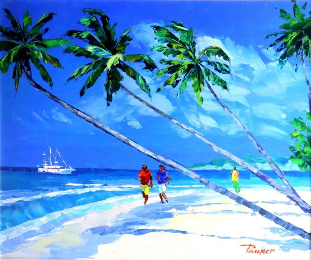 Alex Pauker comparable auction result: alex pauker afternoon tour oil painting on canvas