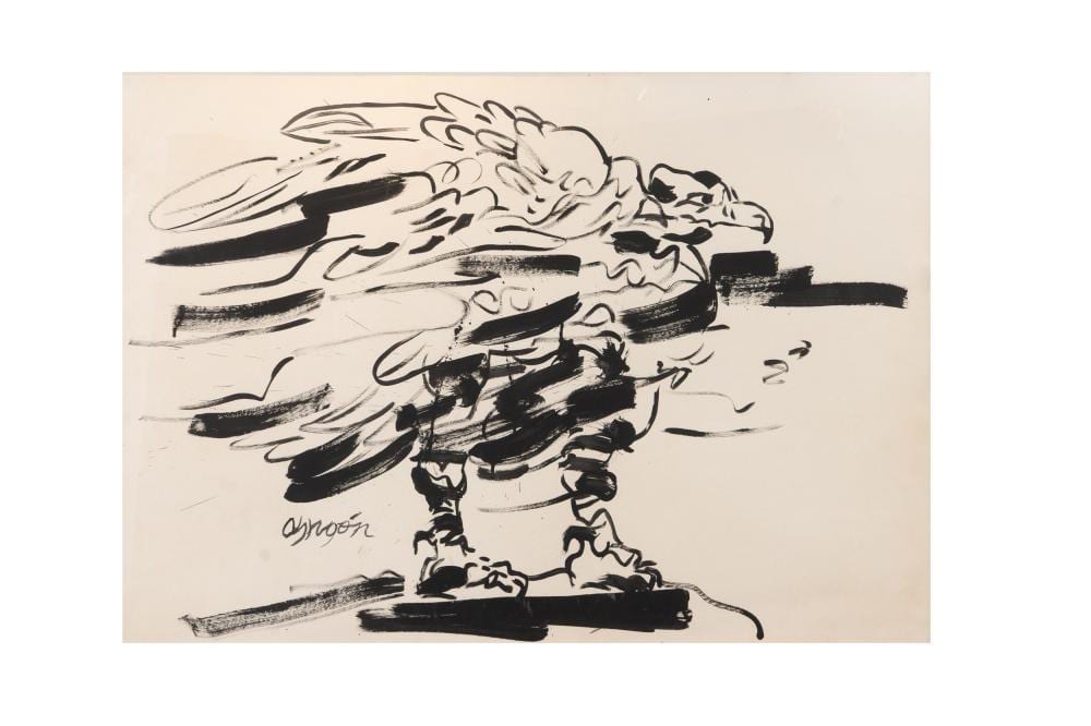 Alejandro Obregon (1920-1992) Condor (boceto), c.a. 1980 Acrílico sobre cartulina Medidas: 70 x 100 cm comparable sale