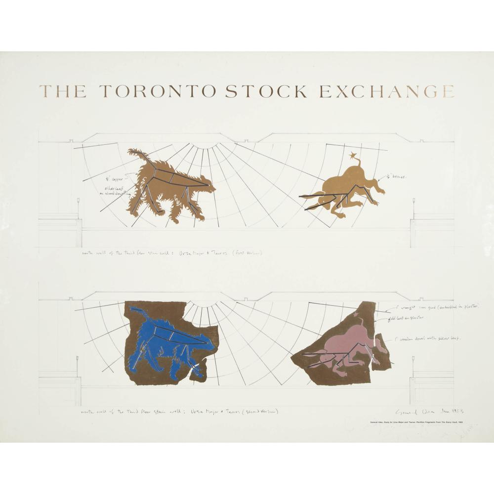General Idea comparable auction result: general idea act 1968 1994 toronto stock exchange study for ursa major and taurus pavilion fragments from the starry vault 1983