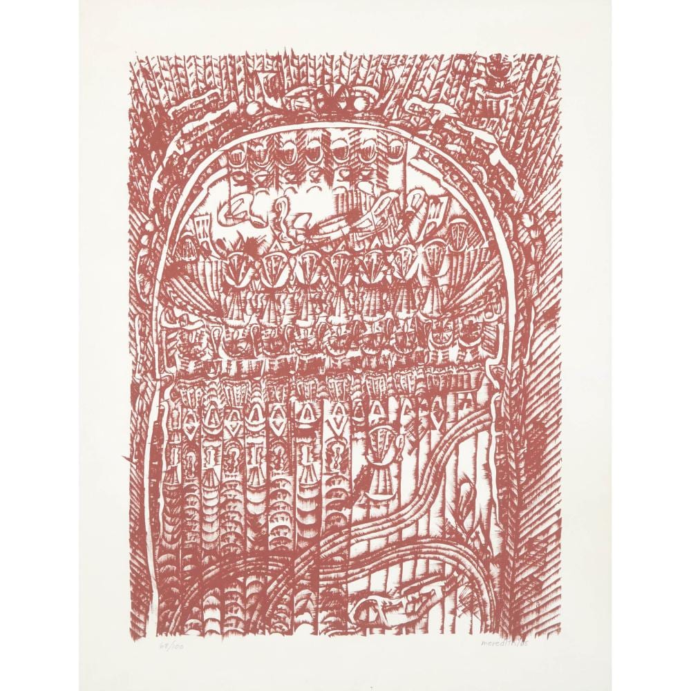 John Meredith comparable auction result: john meredith 1933 2000 untitled plate 13 from graphics toronto 20 1965