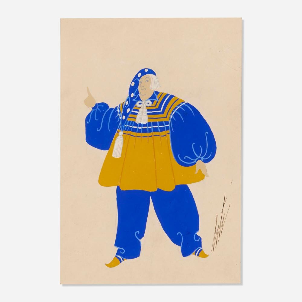 Erte (Romain de Tirtoff), Maitre Pierre sold by Toomey & Co. Auctioneers, lot 260 — auction record photograph