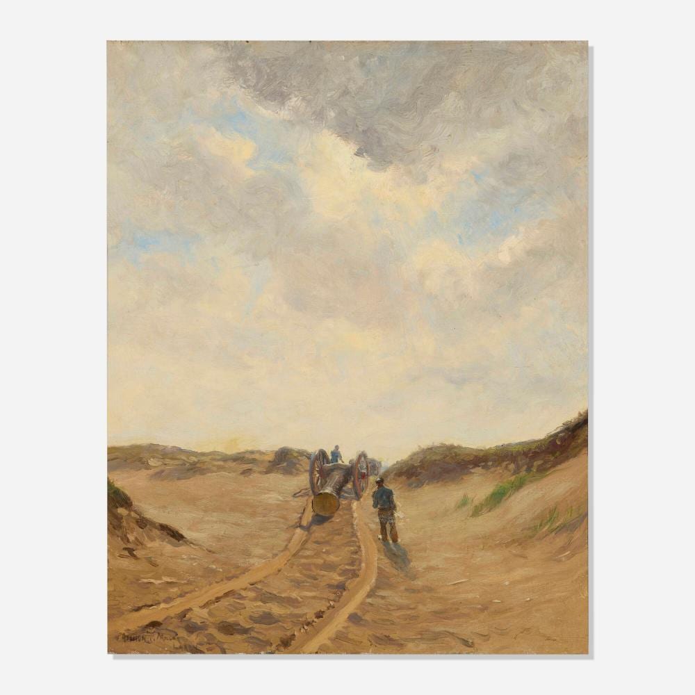 Addison Thomas Millar comparable auction result: addison thomas millar hauling the log