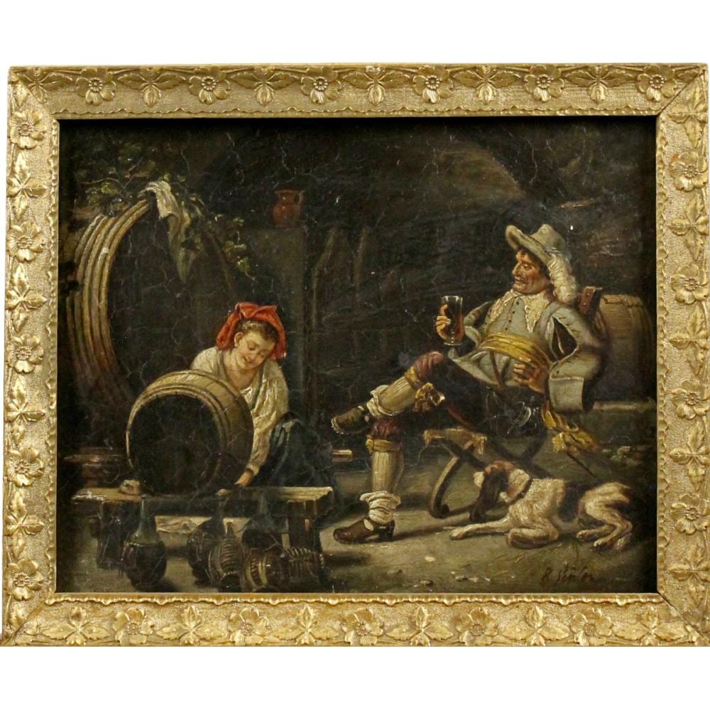 Francesco Vinea comparable auction result: francesco vinea 1845 1902 attr all osteria