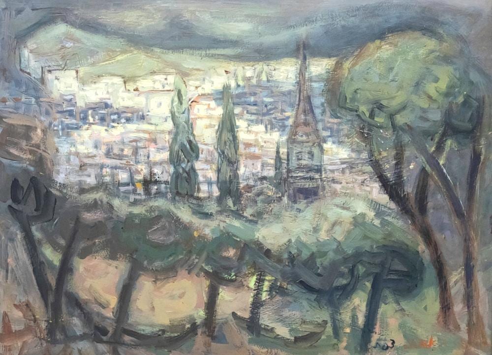 isaac amitai 1908 1984 safed oil on board · Pasarel · 2025-10-29 Isaac Amitai comparable auction result: isaac amitai 1908 1984 safed oil on board