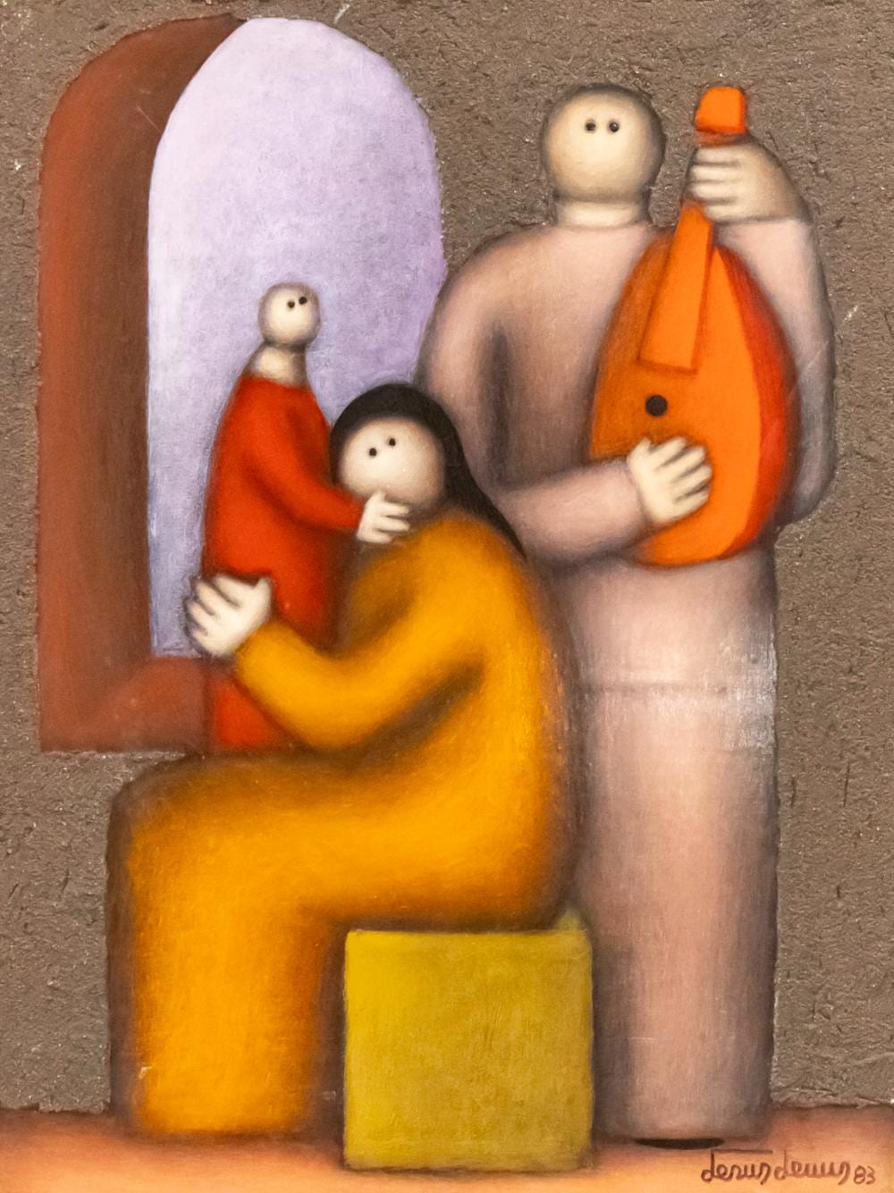 jesus leuus mexican 1948 2008 figures oil on masonite 1983 · Pasarel · 2025-10-29 Jesus Leuus comparable auction result: jesus leuus mexican 1948 2008 figures oil on masonite 1983