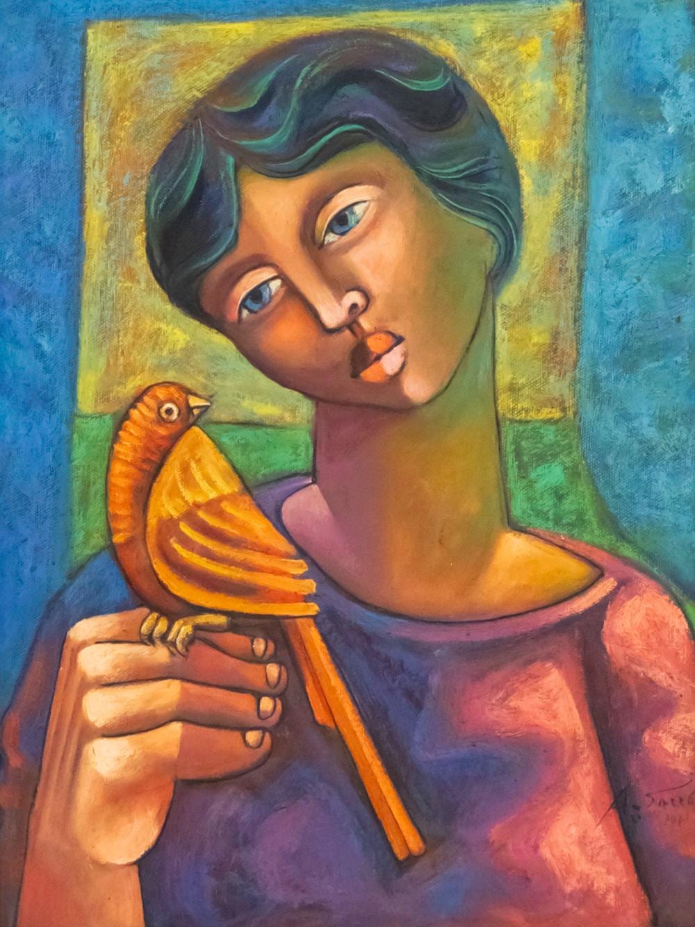 Adelio Sarro comparable auction result: adelio sarro brazilian b 1950 retorno conciente oil on canvas