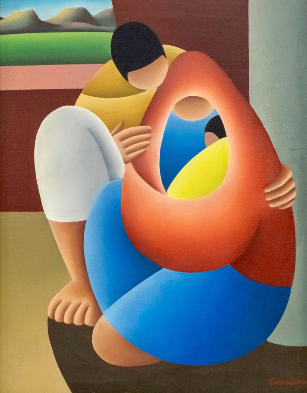 Victor Cancino comparable auction result: victor manuel cancino mexican b 1929 family oil on canvas