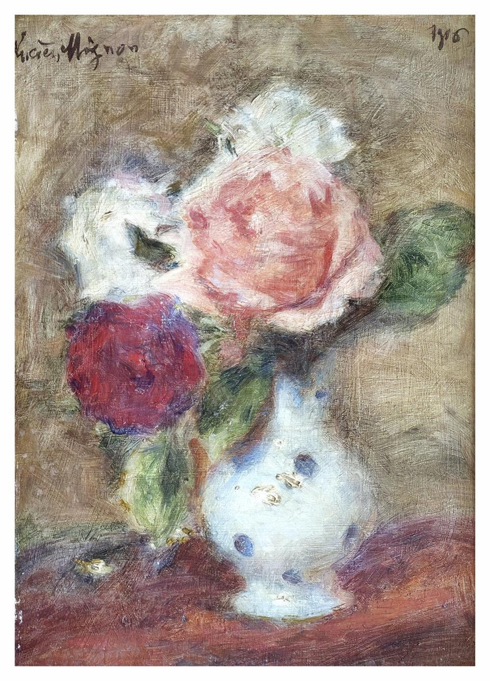 Lucien Mignon comparable auction result: lucien mignon 1865 1944 nature morte impressionniste