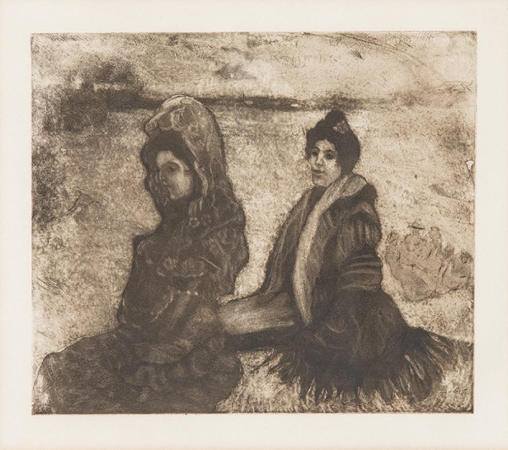 Francisco Iturrino comparable auction result: francisco iturrino dos mujeres majas