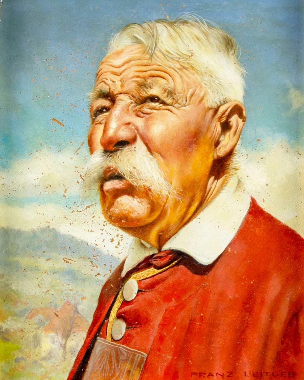 Franz Leitgeb comparable auction result: franz leitgeb austria 1911 1997 oil painting