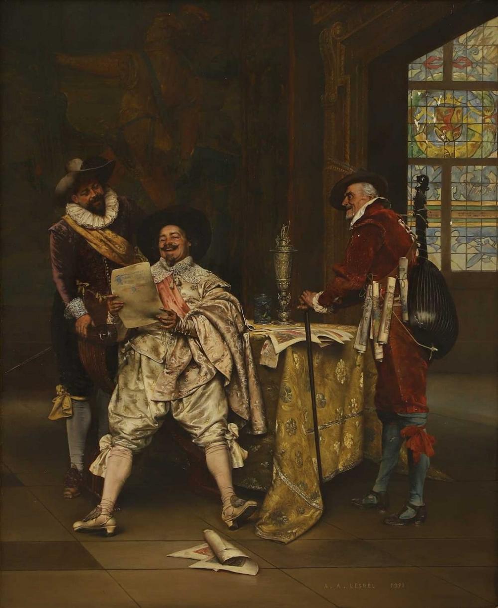 Adolphe Alexandre Lesrel comparable auction result: adolphe alexandre lesrel french 1839 1929